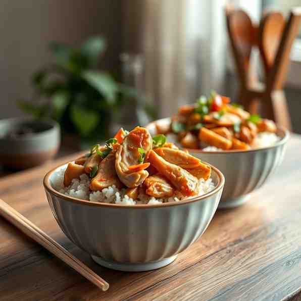 Cozy Chinese Chicken Rice Bowls